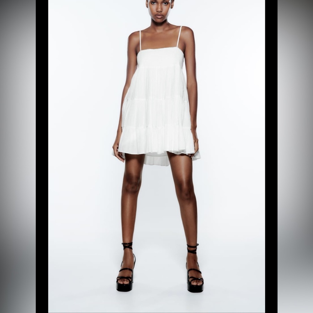 White mini dress